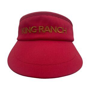 KING RANCH Red Embroidered Visor Hat